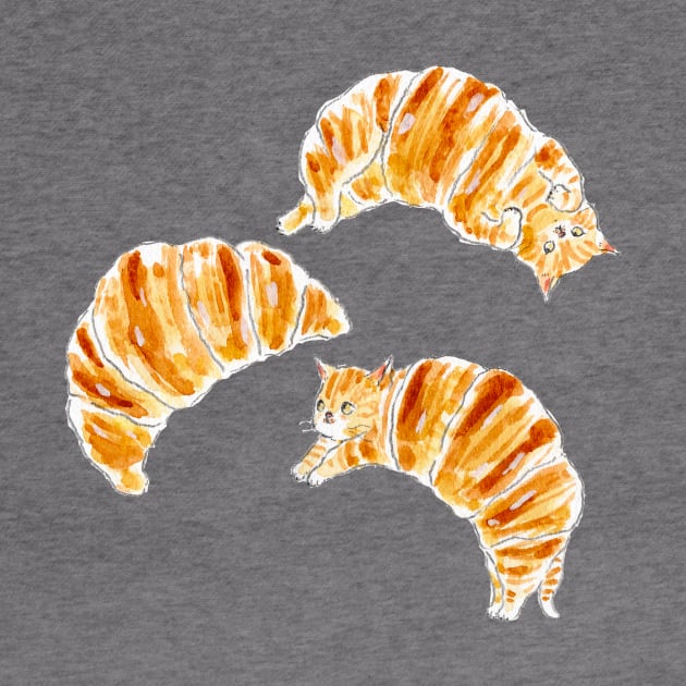 Croissant Cats by TOCOROCOMUGI